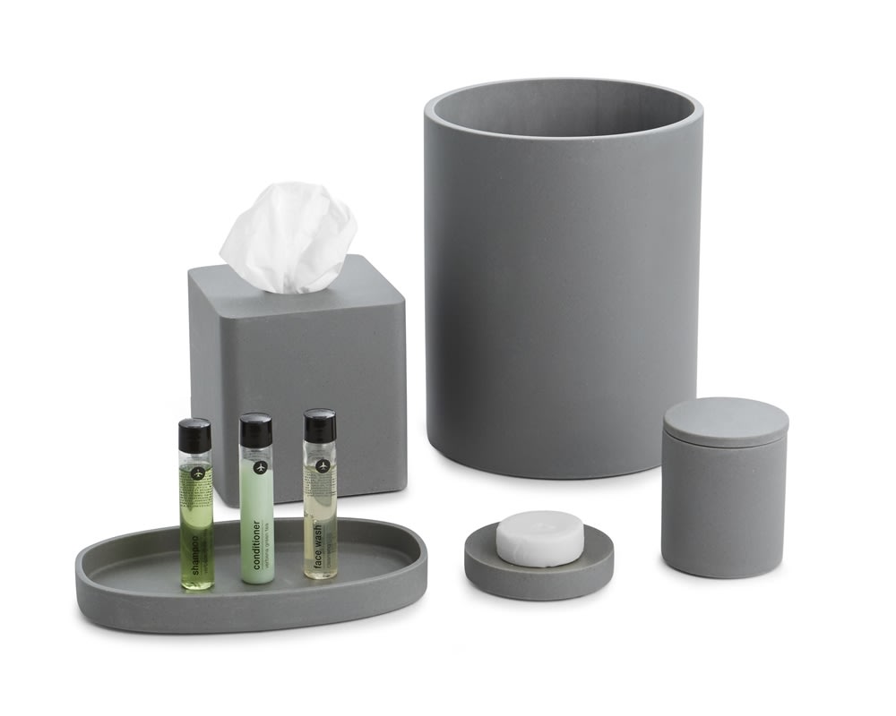 GuestSupply US | Stonehenge Gray Collection, Boutique Tissue Box Cover